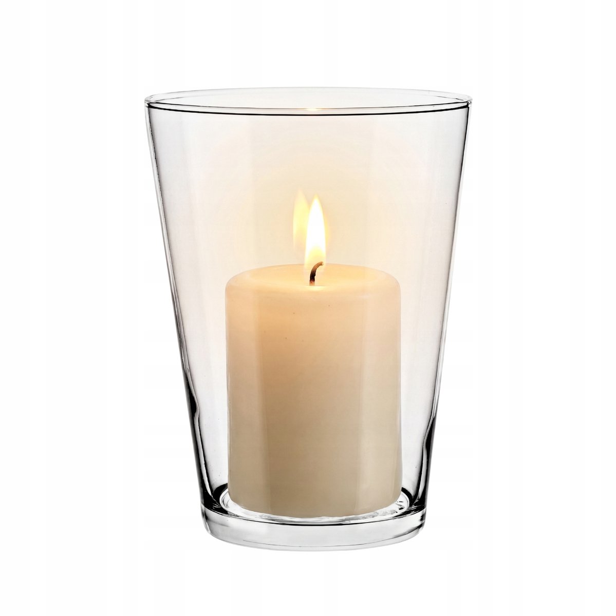 Glazen Vaas & Lampion 19,5cm - Stijlvolle Decoratie voor Elke Gelegenheid