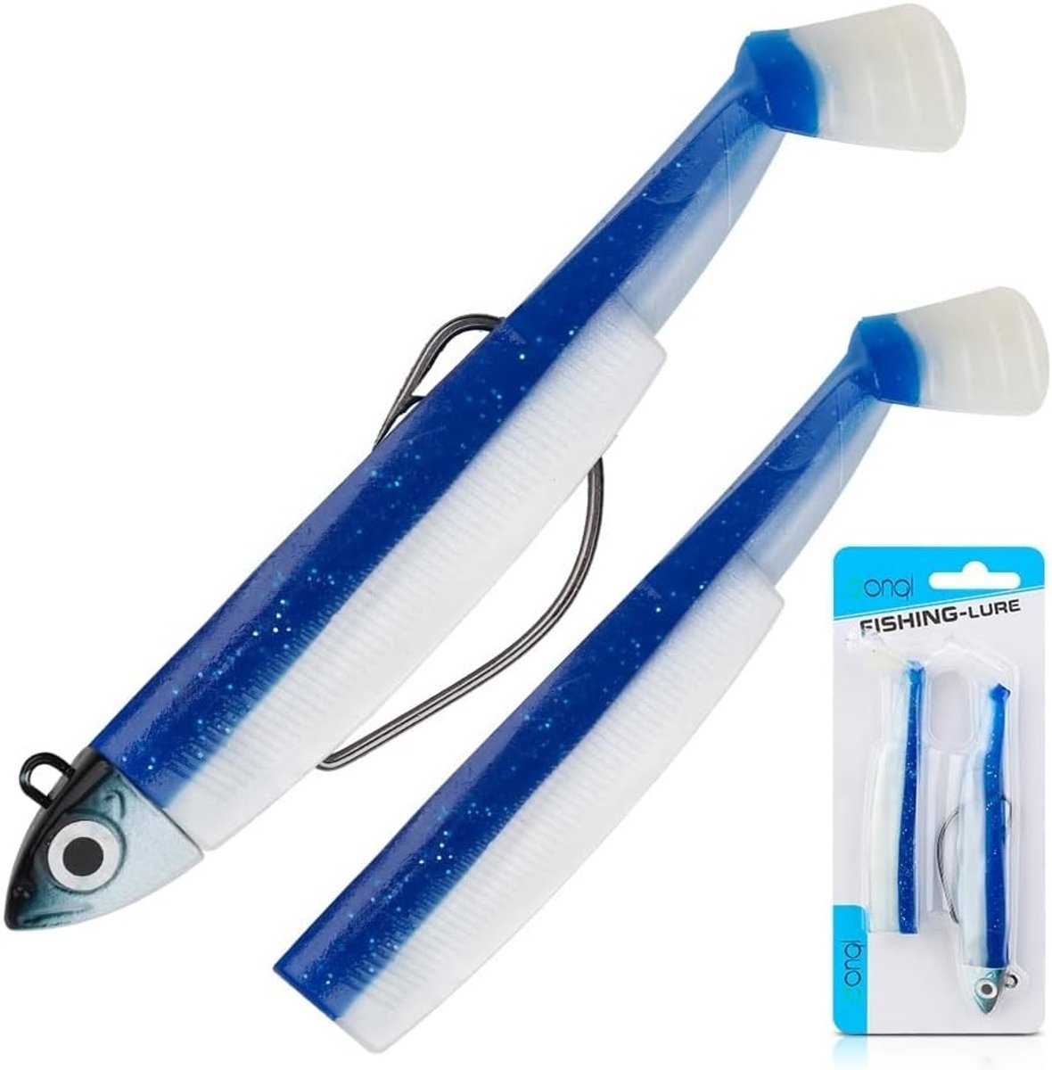 Rubber vis met jigkop 9 cm, 25 g, 15 g, 7 cm en 5 g voor snoekbaars en baars, visgerei set voor effectieve hengelsport