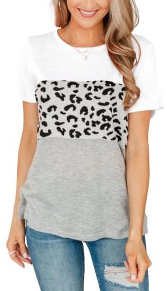 Dailygoods- Zomer T-shirt Dames – XXL Lichtgewicht Comfortabel Wit