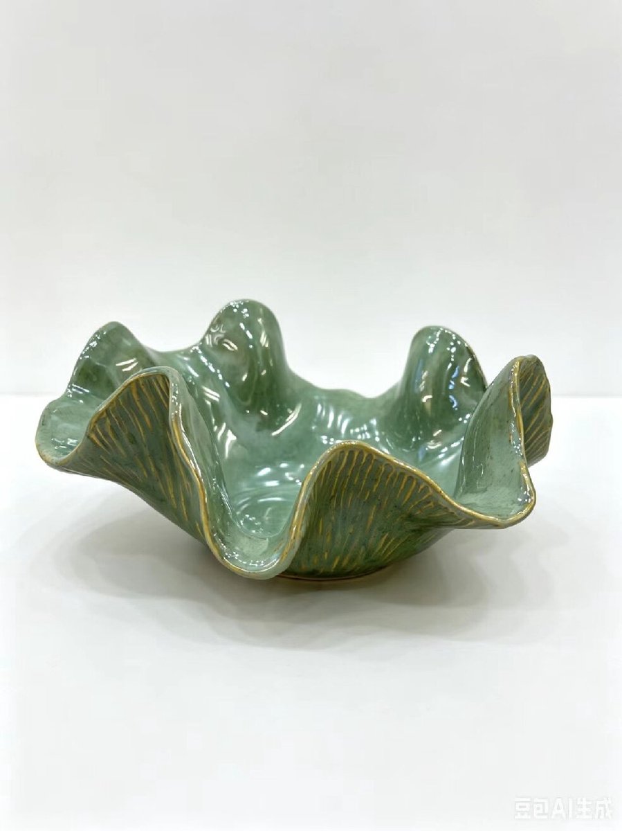 Aardewerk schaal Sorea jade