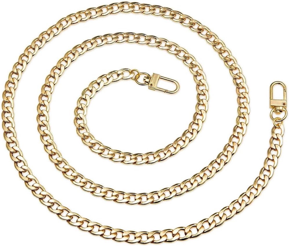Kettingsling - Goud - 100 cm - Metalen Schouderketting voor Handtas - Voor Dames