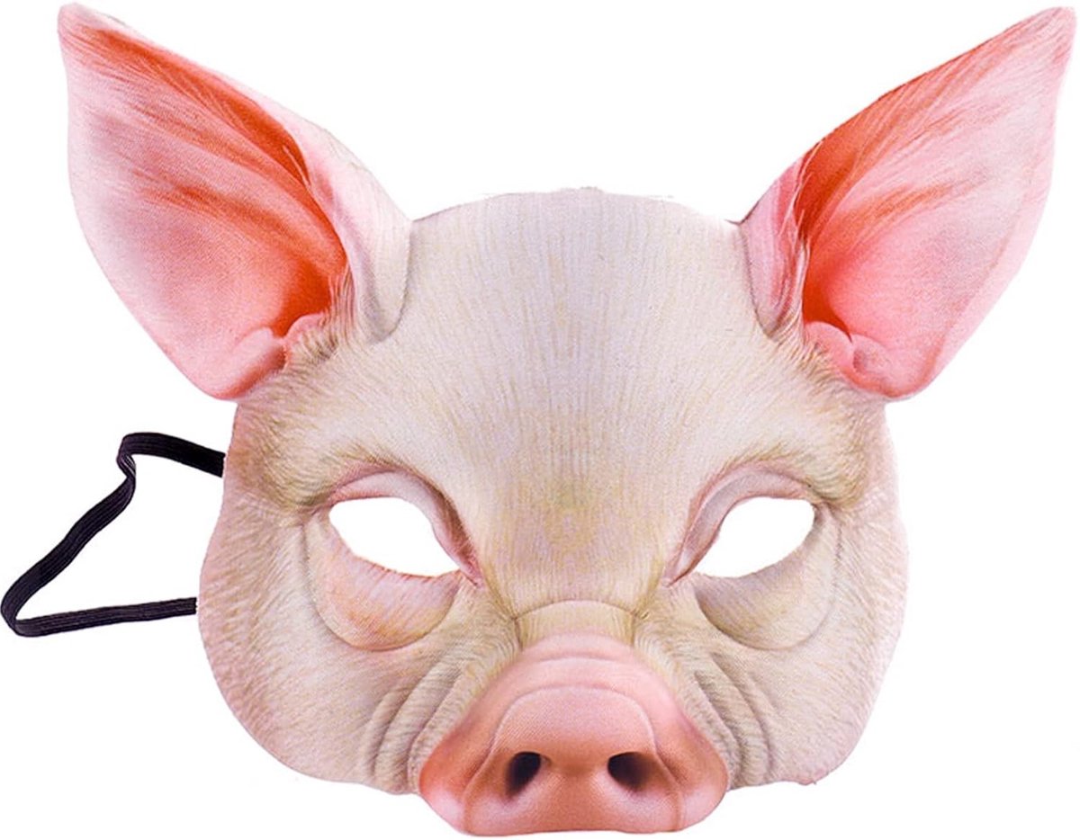 Realistische Geprinte Halve Masker voor Dierenkostuum, Tijger Halloween Masker voor Carnaval, Feest, Cosplay en Verkleedpartijen