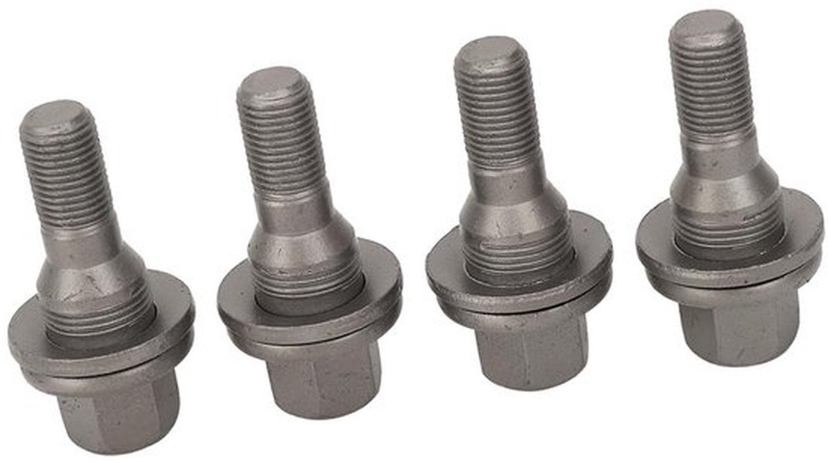 17 mm Zeskant Wielbouten - Set van 4 stuks ter vervanging voor diverse automodellen - Anti-corrosie en duurzaamheid gegarandeerd