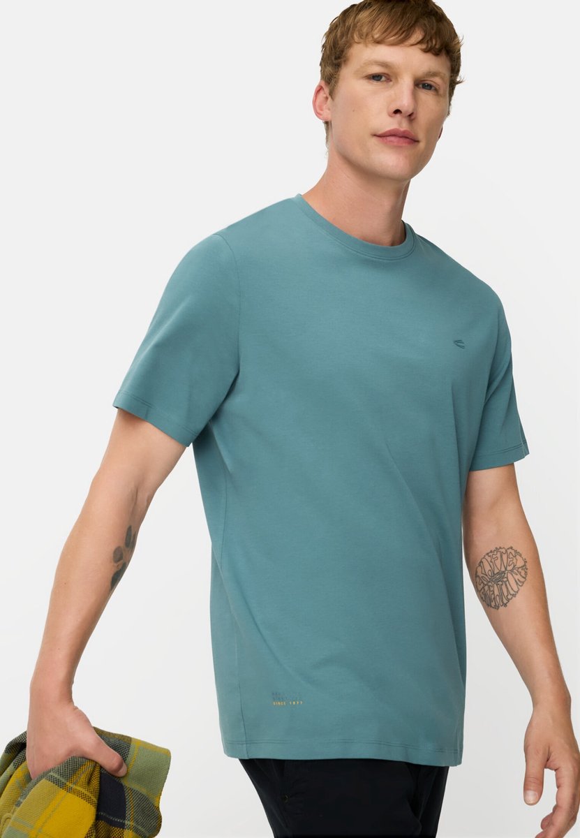 camel active fleXXXactive© T-Shirt met 4-weg stretch - Maat menswear-XL - Tide Blauw