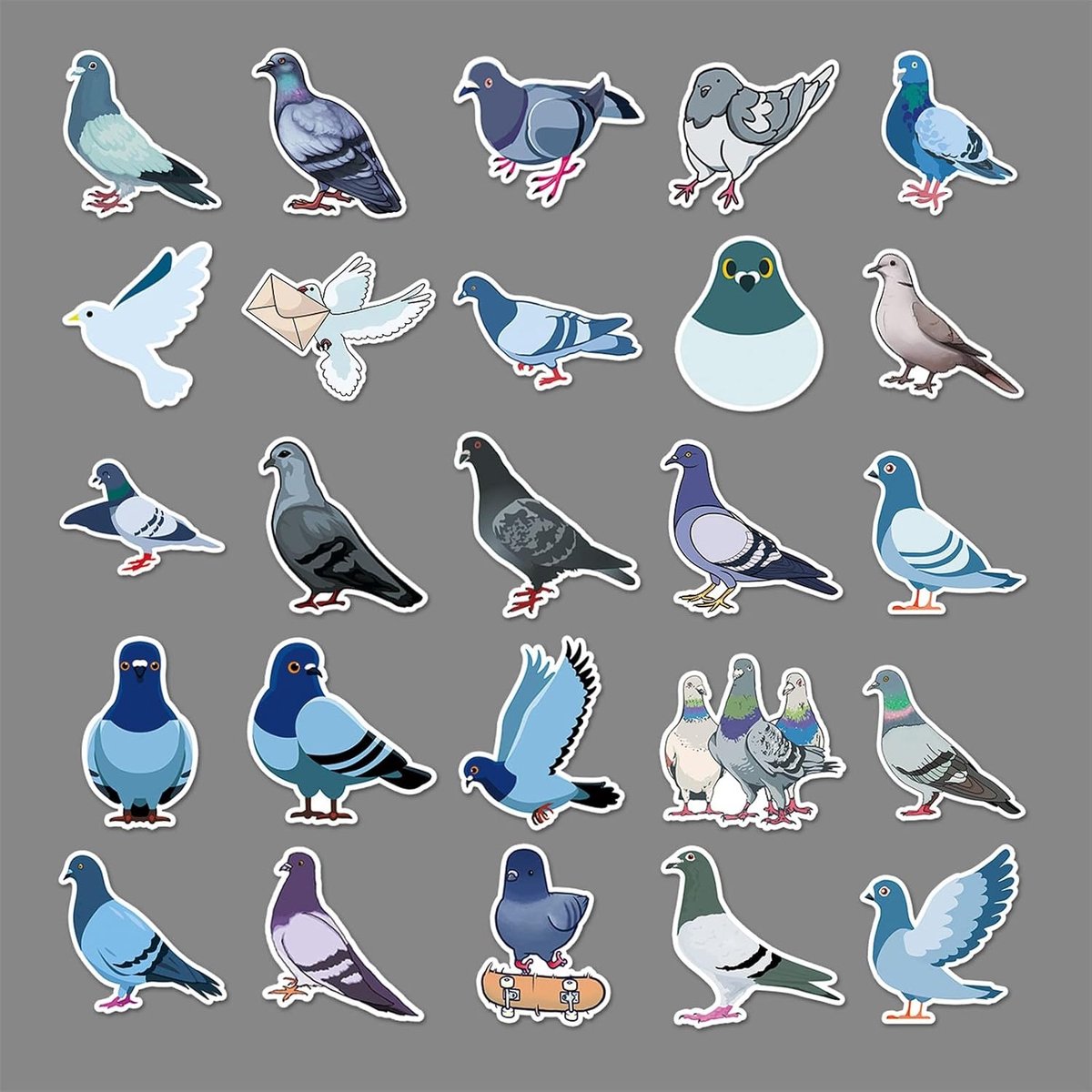 Dieren Stickers - 50 Stuks Skateboard Graffiti Stickers voor Motorfietsen, Fietsen, Snowboards, Bagage en Laptops, Waterdichte Vinyl Stickers voor Kinderen en Tieners
