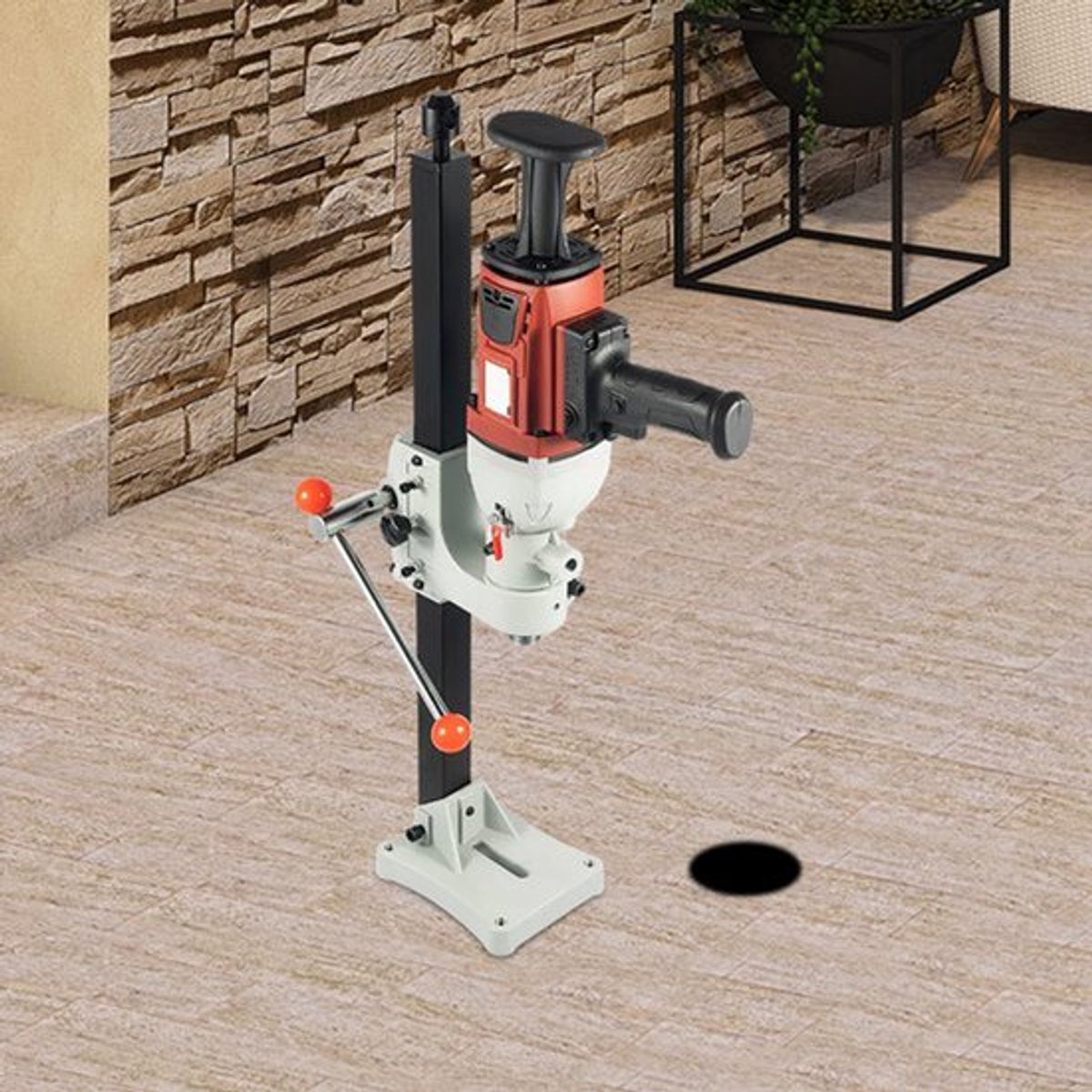 Boormachine Betonboorinstallatie - 2200 W Vermogen - 1200 Tpm Toerental - 13.85 Kg Gewicht - Voor Beton En Baksteen - Elektrisch Gereedschap