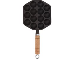 Gietijzeren Takoyaki Pan met 14 Gaten voor Authentiek Japans Koken - Multifunctioneel, Duurzaam en Efficiënt