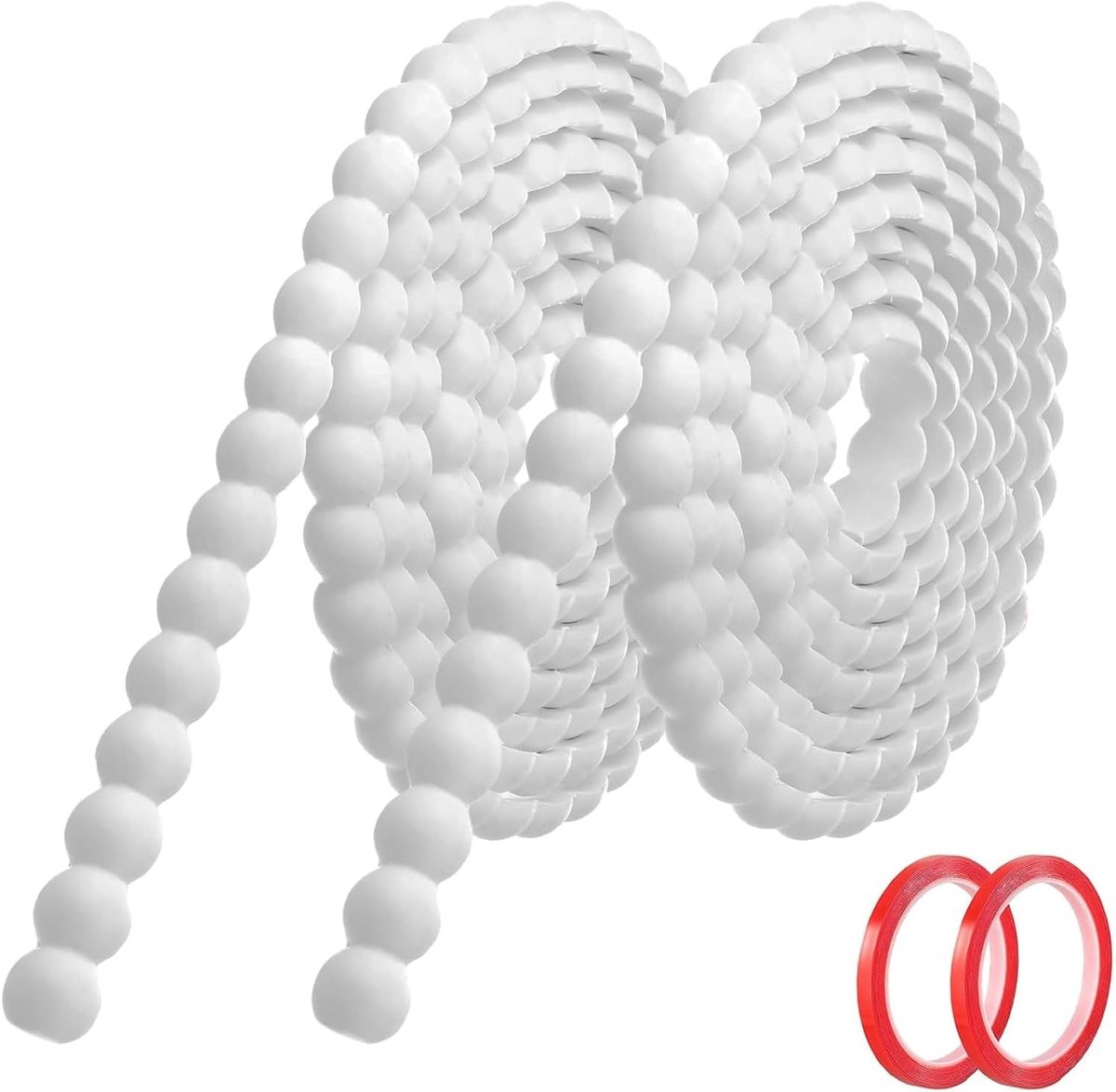 Decoratieve Zelfklevende Moulding Wit (6m x 20mm), Flexibele PVC Wandafwerking met 3D Houten Rand, Perfect voor Muren, Spiegelramen en Plafonds