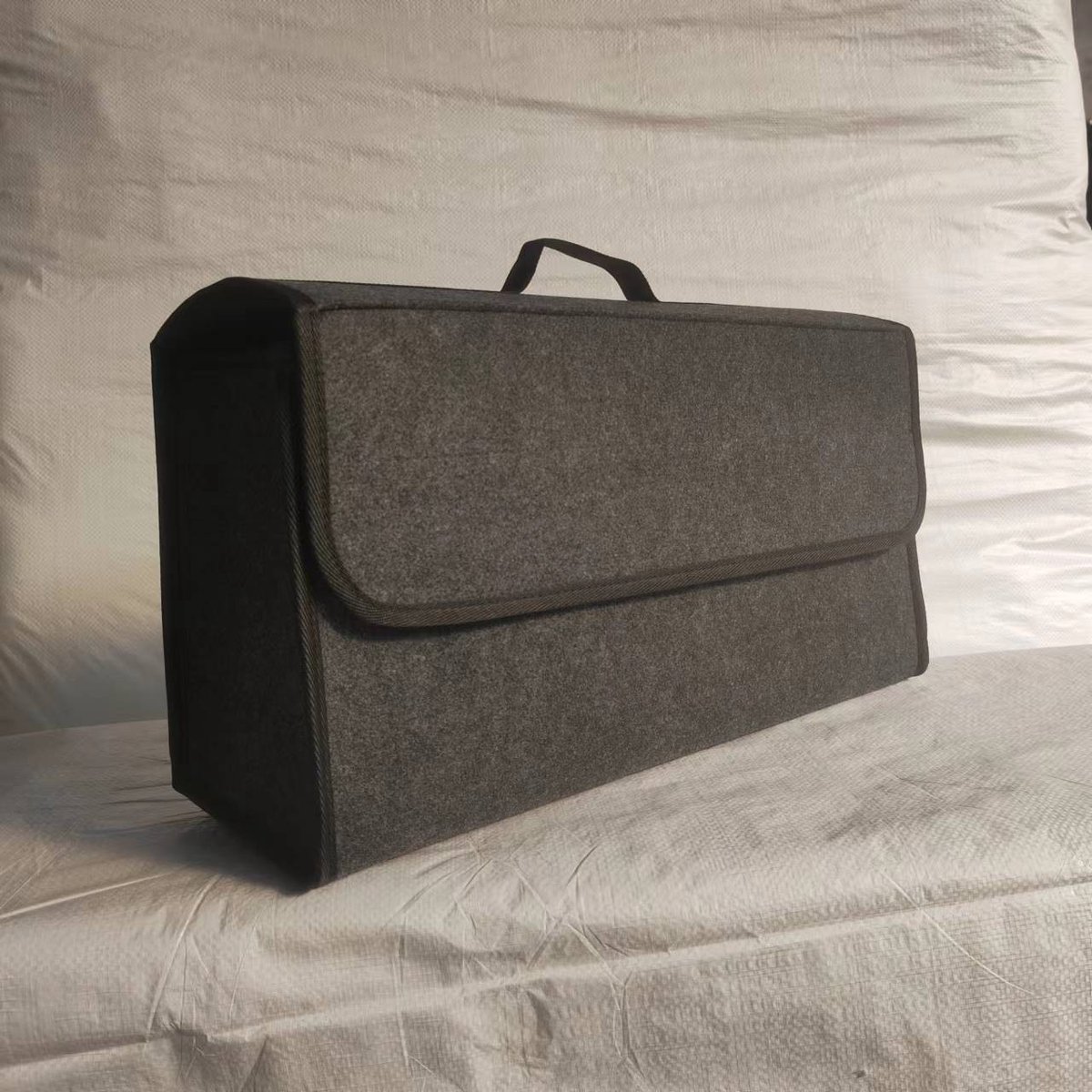 Kofferbakorganizer - Vilten kofferbakorganizer met klittenbandsluiting - Opvouwbaar en extra stabiel - Waterdicht - Tas Vilten kofferbakorganizer voor auto-organisatie