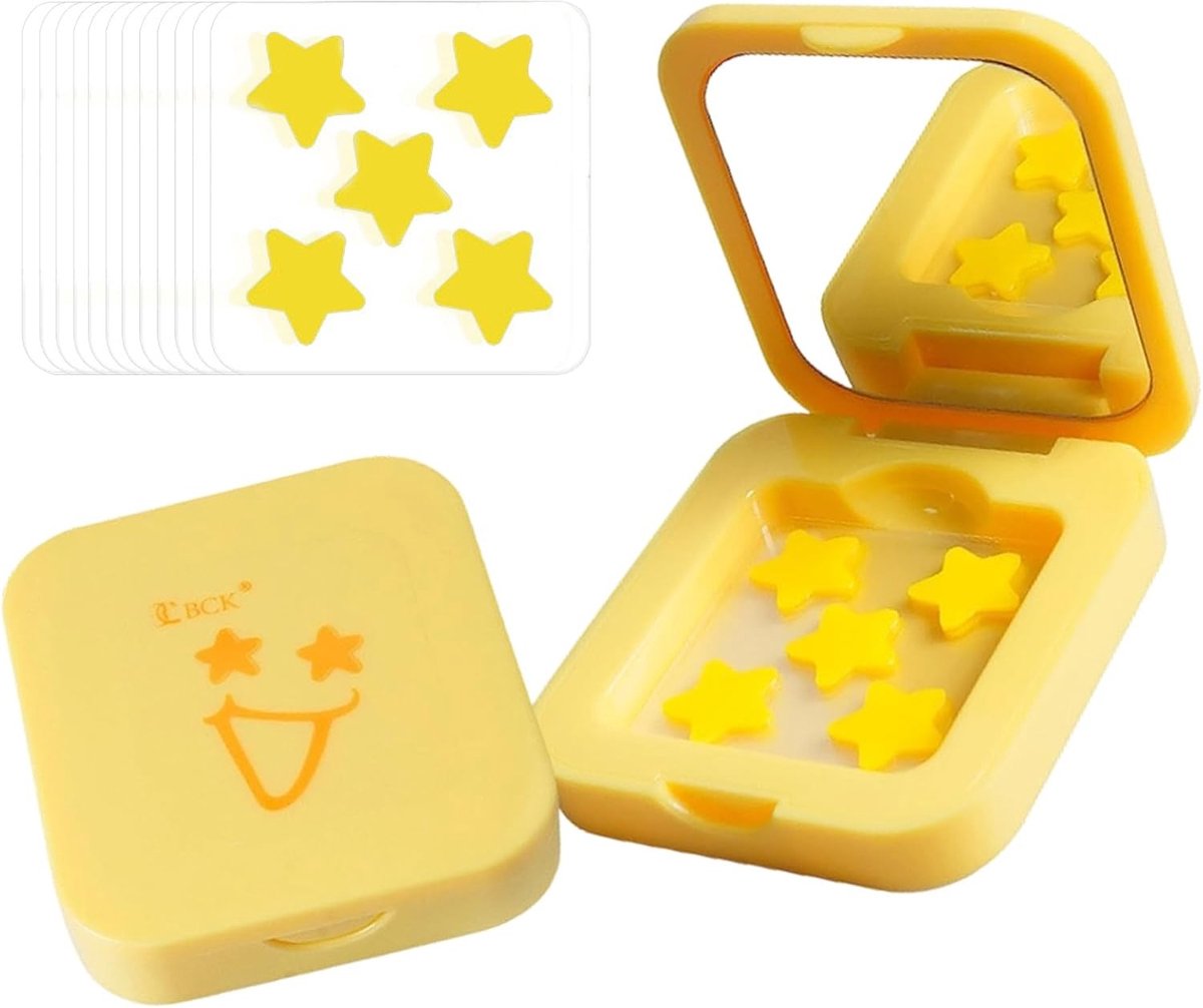 Acne Patches voor het Verlichten van Puistjes en Vlekken met Hydrocolloïde Technologie en Handige Spiegeldoos