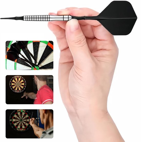 Set van 20 Dart Flights en Schachten - Plastic Dart Accessoires met 2BA Draad, Geschikt voor Dartsport en Competitie — afbeelding 5