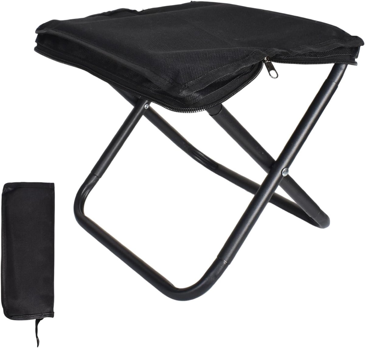 Vouwbare Campingstoel, Lichtgewicht en Compact voor Trekking, Vissen en Picknicks, Tot 150 kg Draagvermogen, Stevige Oxford Stof, Ideaal voor Buitenactiviteiten