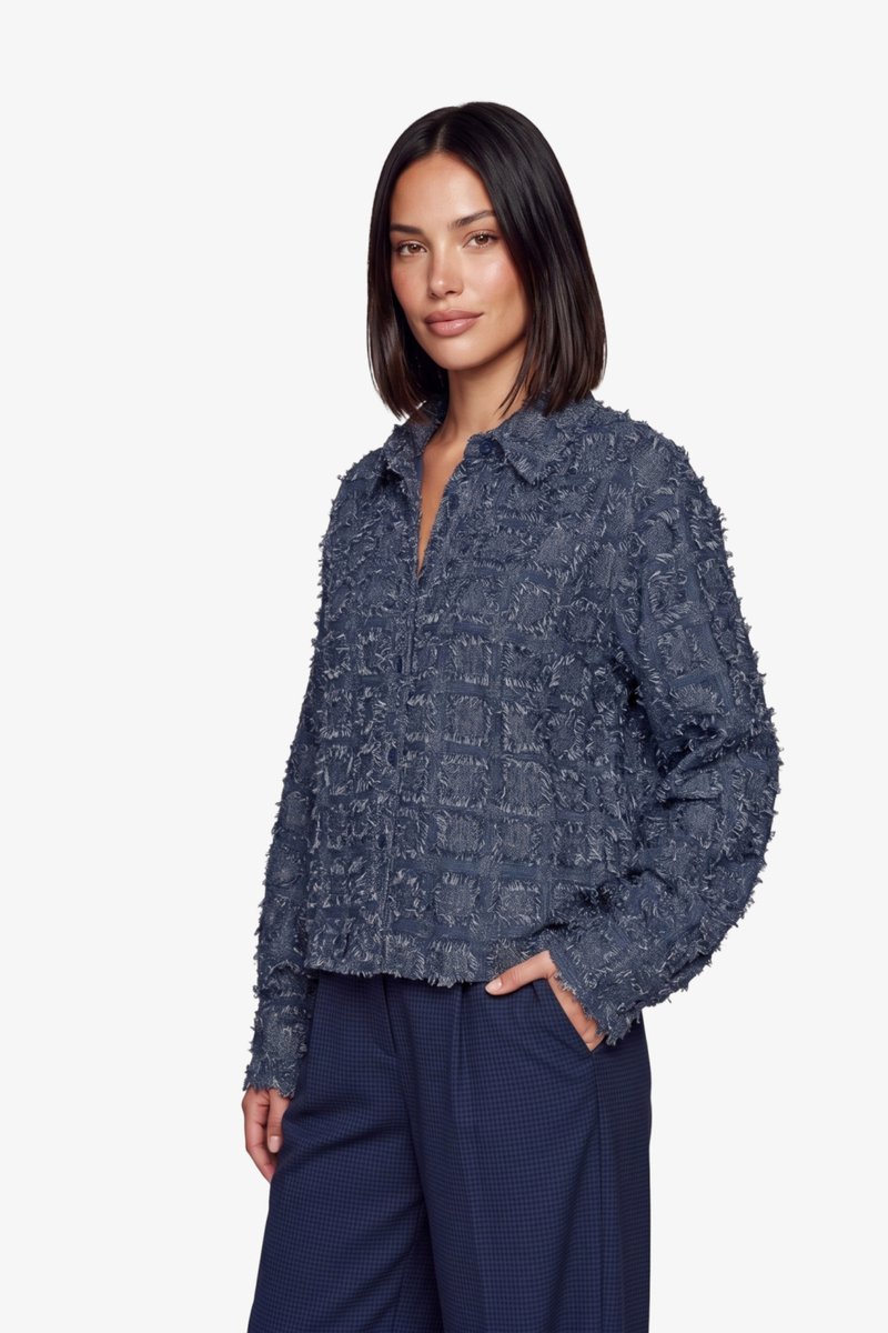 Fluresk Blouse Kris Blouse 26nqf24 605 Navy Blue Dames Maat - W36