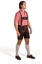 Samex® Lederhosen Men - Lederhosen - Oktoberfest Men - Déguisements - Déguisements Hommes - Marron - Taille XXL