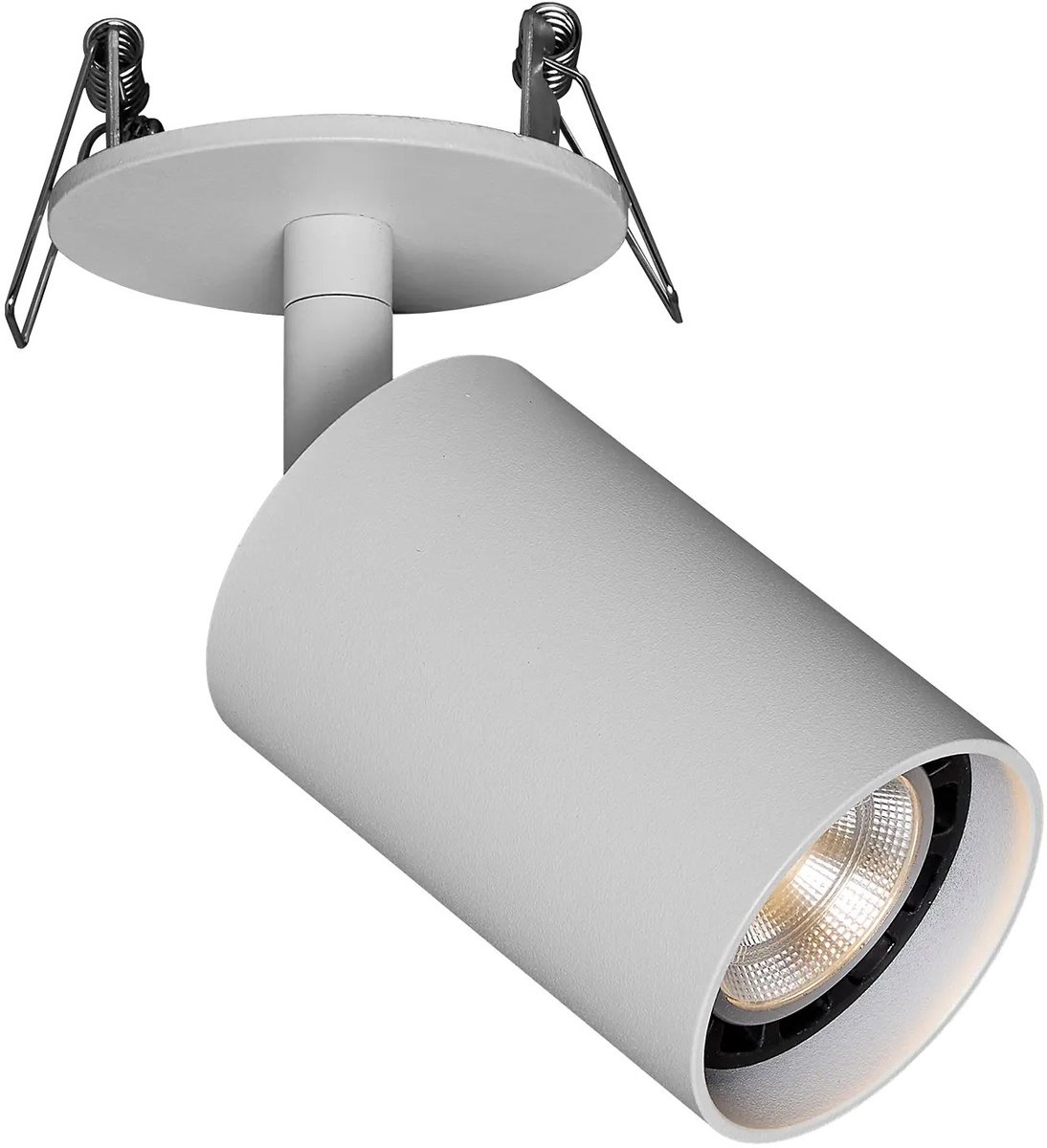 Taboo GU10 spotarmatuur in wit aluminium, kantelbaar en dimbaar, IP20, GU10-lichtbron niet inbegrepen