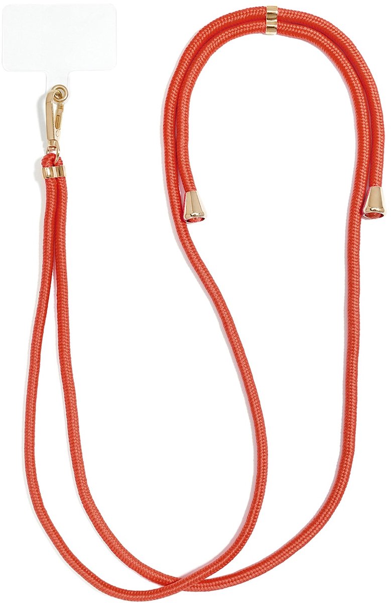 Sia - Telefoonketting - Polyester - Metaal - - Roze