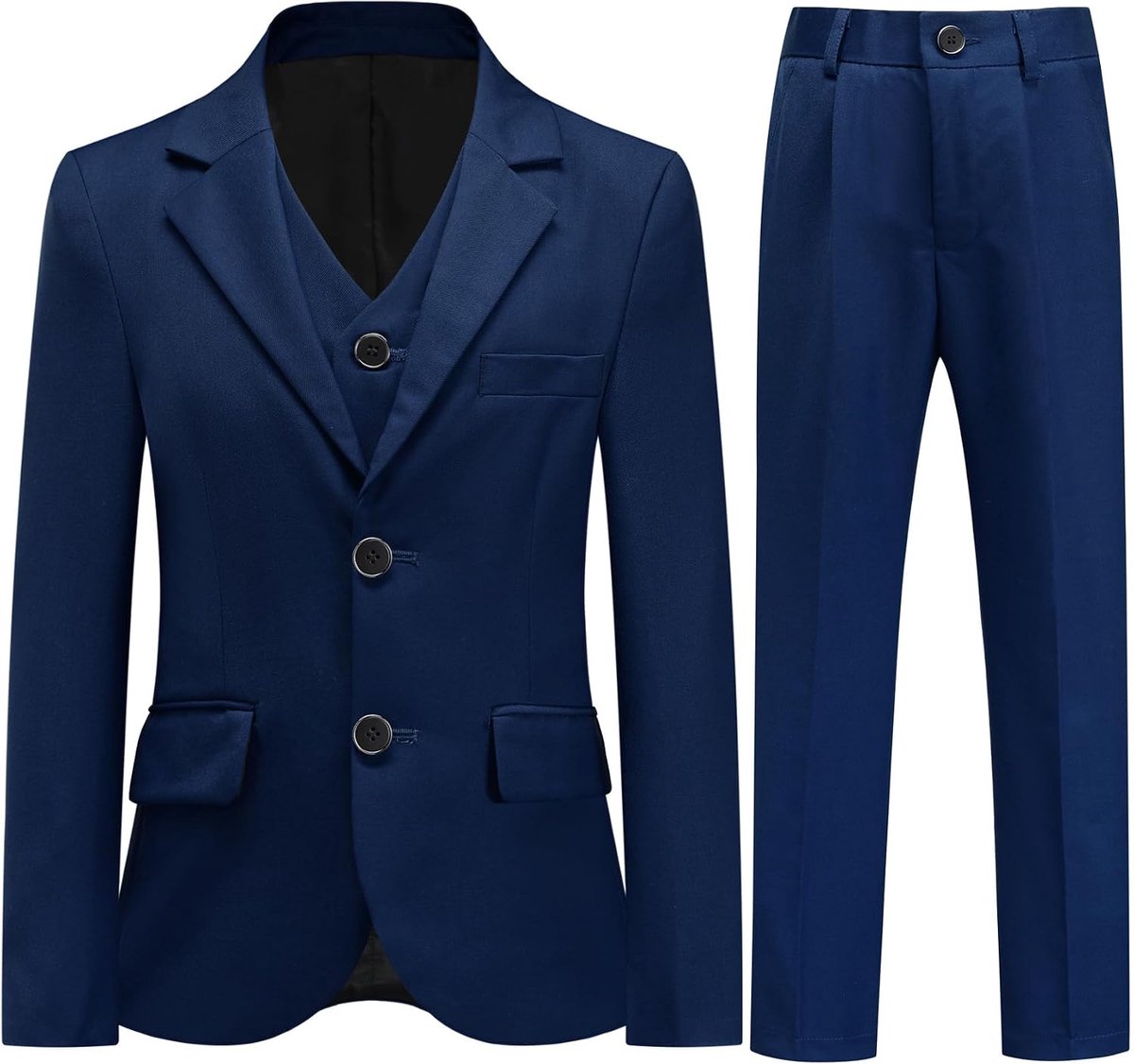 Jongenspak 4-delig formele kindergentleman outfit pak set slim fit met vlinderdas bruiloft doop