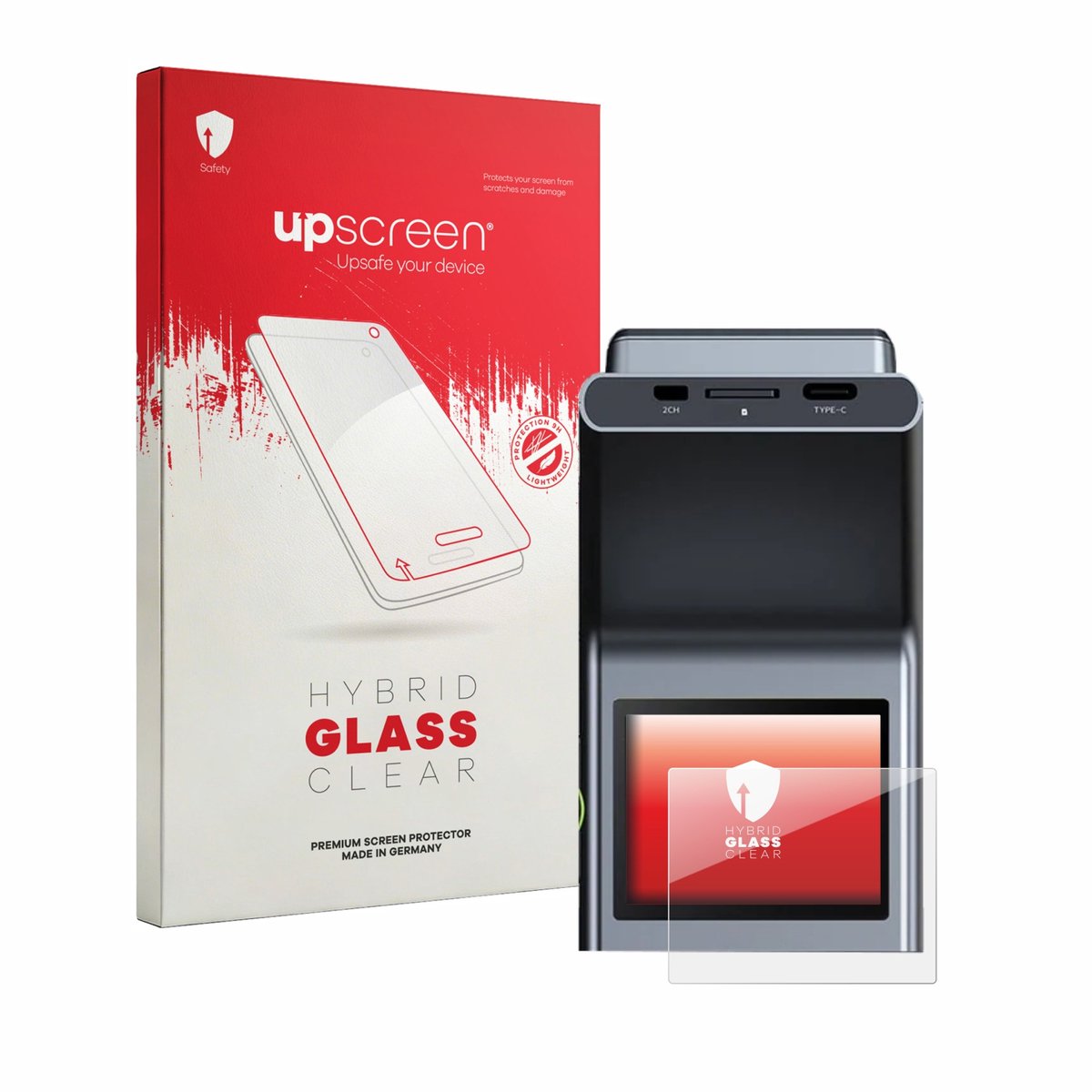 upscreen - Screenprotector voor Botslab G300H Plus - Folie Beschermfolie Beschermglas transparant