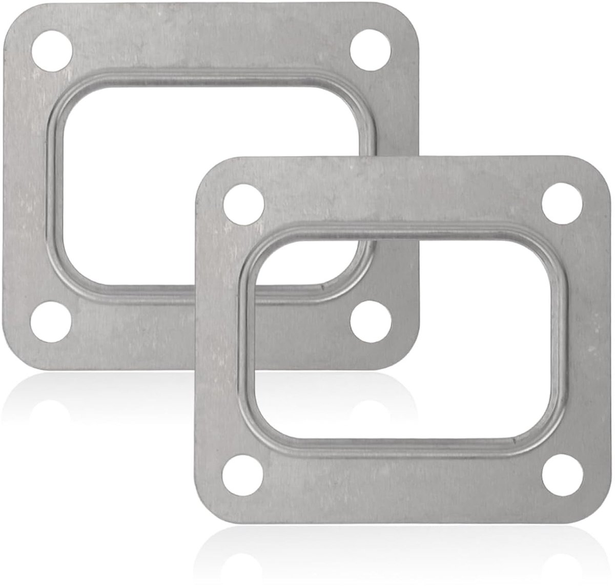 2 Stuks T4 Turbine Flenspakking, RVS Turbo Inlaatpakking voor T4 T04E T66 T70 GT35 GT40 Turbochargers, Duurzaam en Hittebestendig