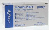 Romed Alcoholdoekjes - 100 stuks - Individueel Verpakt