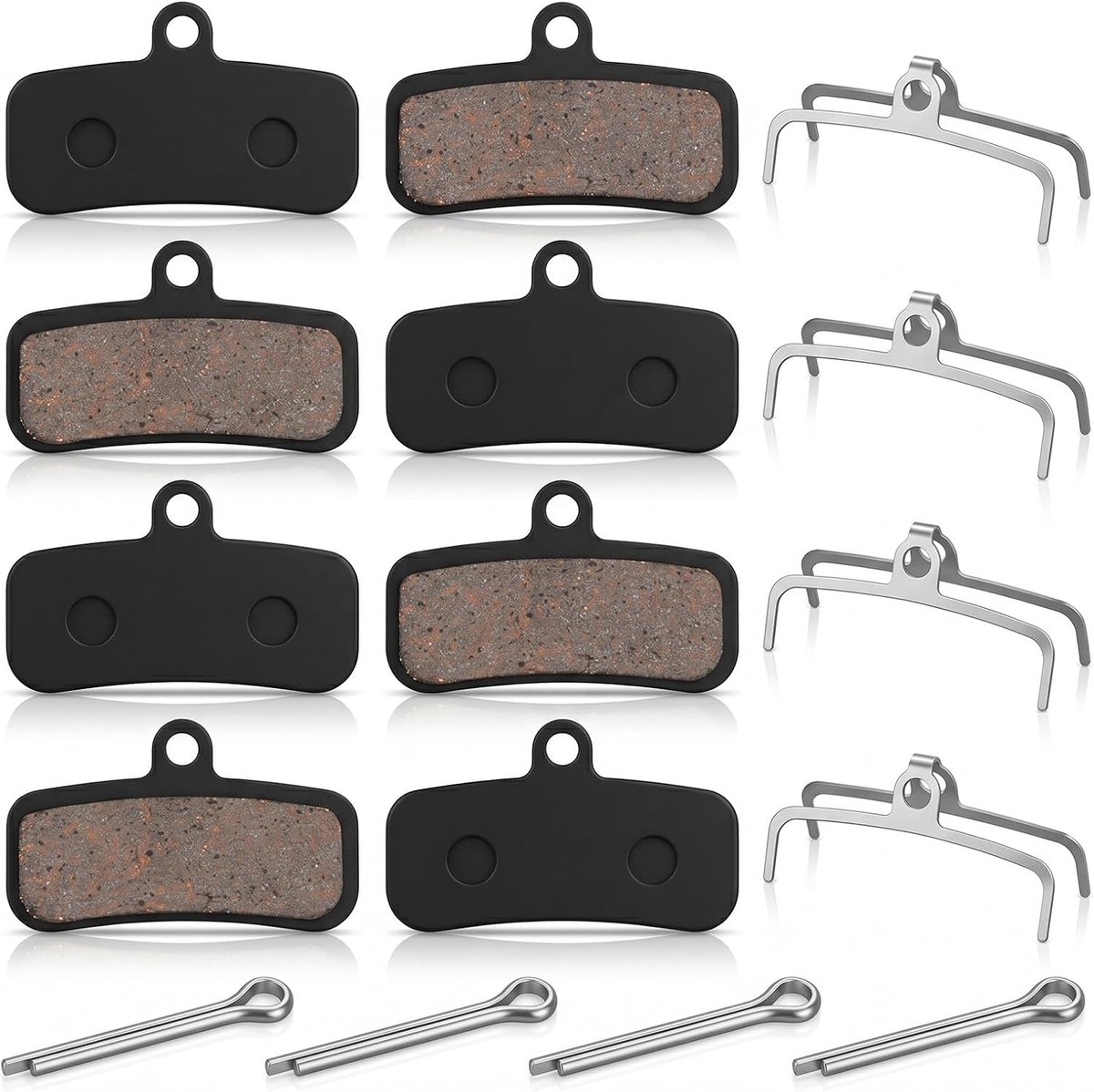 4 paar fietsremblokken, schijfrem, compatibel met Shimano D03s D02s Saint Br-M810 Br-M820 Deore Xt Br-M8020 Br-M8120 Zee Br-M640 XTR Br-M9120 Tektro Hd E725 M735 M745 M750 Trp Sl