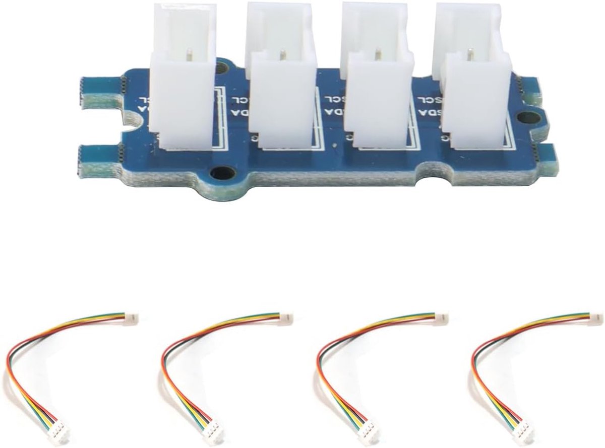 Grove 4-kanaals I2C Hub, multiplexer module, compatibel met meerdere apparaten met hetzelfde I2C-adres