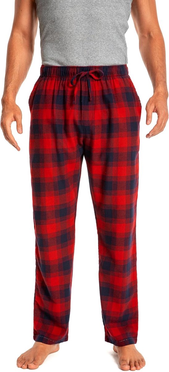 100% Katoen Geweven Poplin Comfortabele Pyjama/Lounge Broek Met Zakken