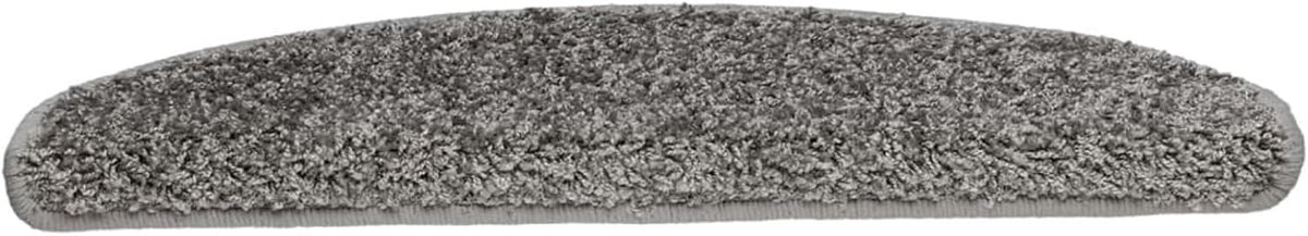 Trapmatten, antislip, halfrond, antislip, 10 stuks, 65 x 21 x 4 cm, grijs