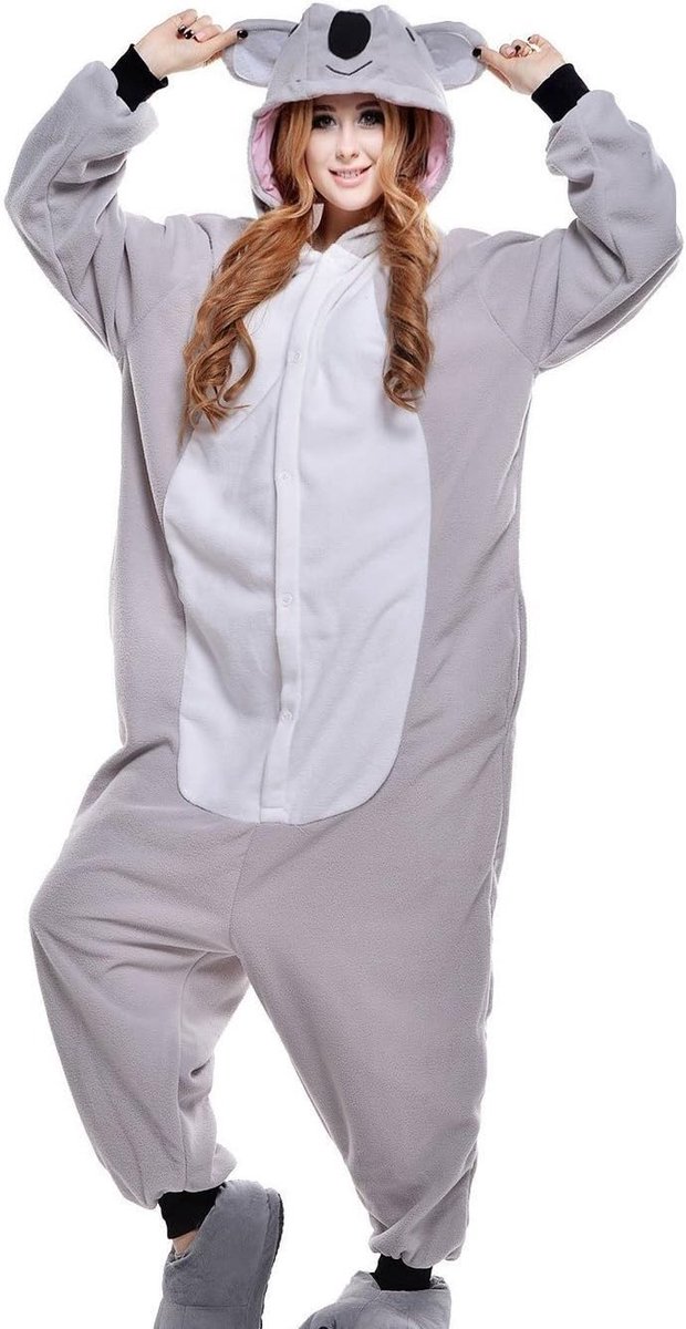 Wotogold Koala dierenpyjama, uniseks, volwassenen, cosplay kostuums