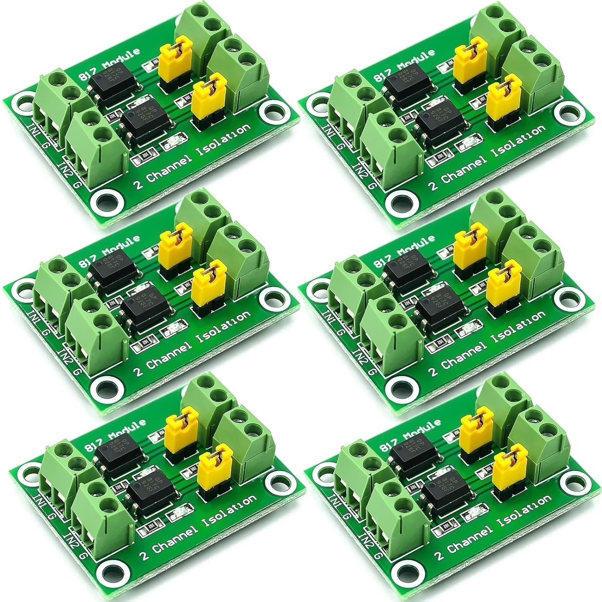 Dailygoods - 817 Optokoppler - 2-weg Spanningsisolatie - Hoge Impedantie - 3,6-30 V - Foto-elektrische Isolatie - Geschikt voor Elektronica - Module