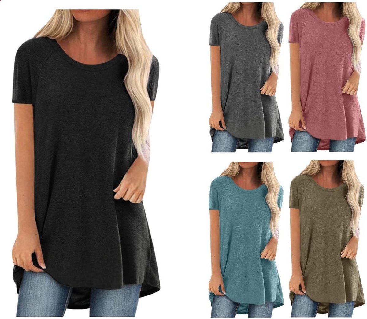 Oversized T-shirt met korte mouwen