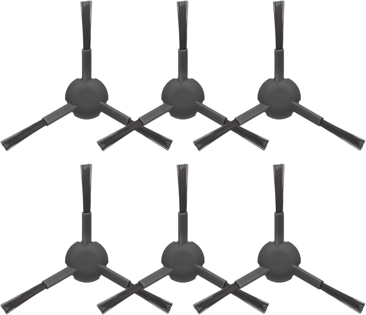 zijborstel voor Dreame L10s Ultra / L20 Ultra / X30 Ultra / L40s Ultra CE / L40s Ultra AE / L10s Pro Ultra Heat / Mova E30 Ultra robotstofzuiger - 6 stuks