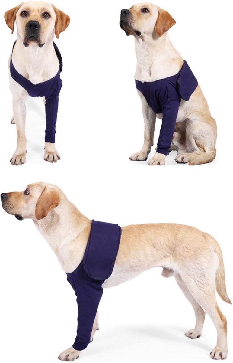 Hond Elleboog Brace Protector Pads, Hond Elleboog Protector Zeer Elastische Ademend Lick Proof Canine Elleboog Protector voor Postoperatieve Herstel (M)