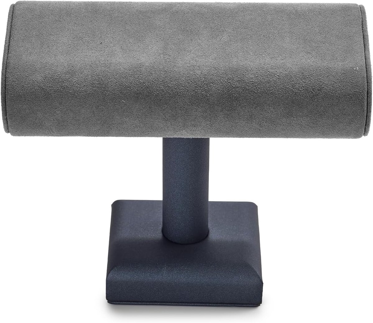 Microvezel PU-leer T-standaard sieradenstandaard voor sieraden, horloges, haarbanden, armband (donkergrijs)