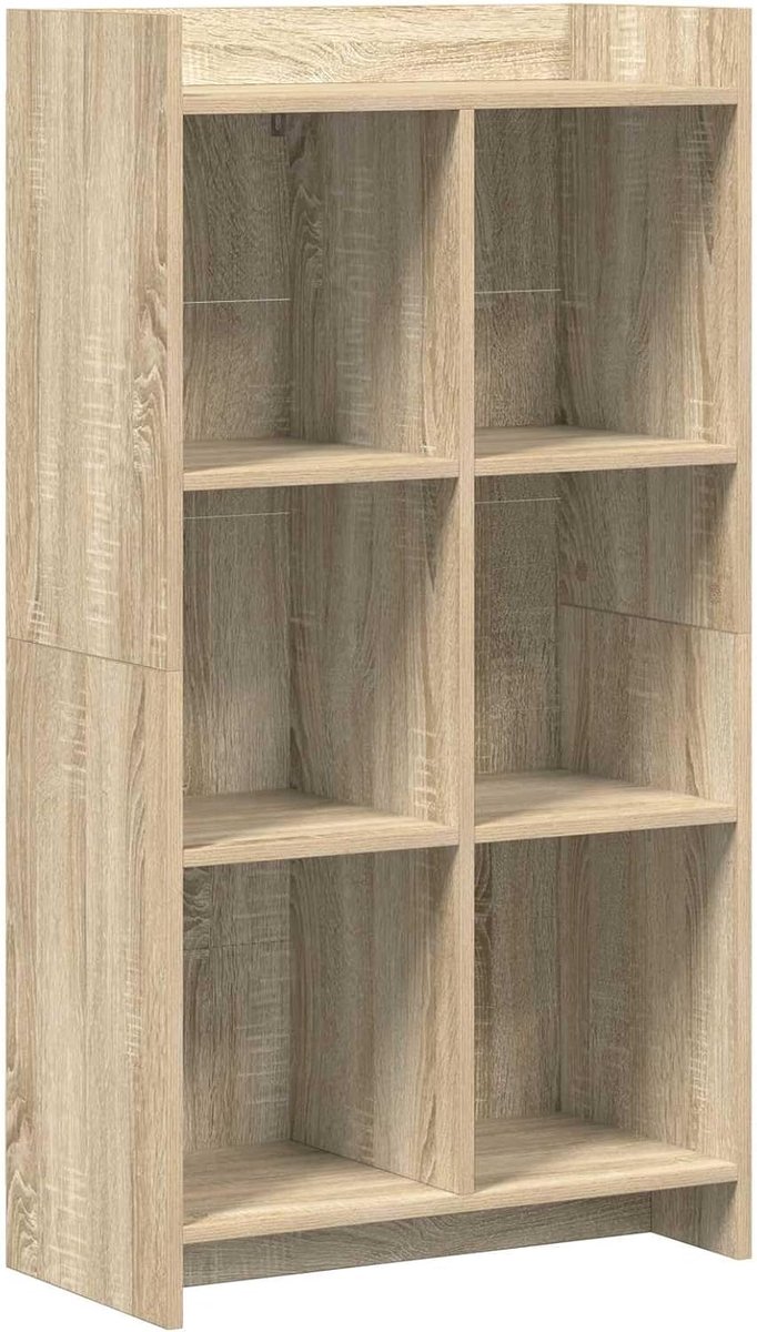 Boekenkast Sonoma eiken houtmateriaal 59 x 30 x 111 cm staand rek