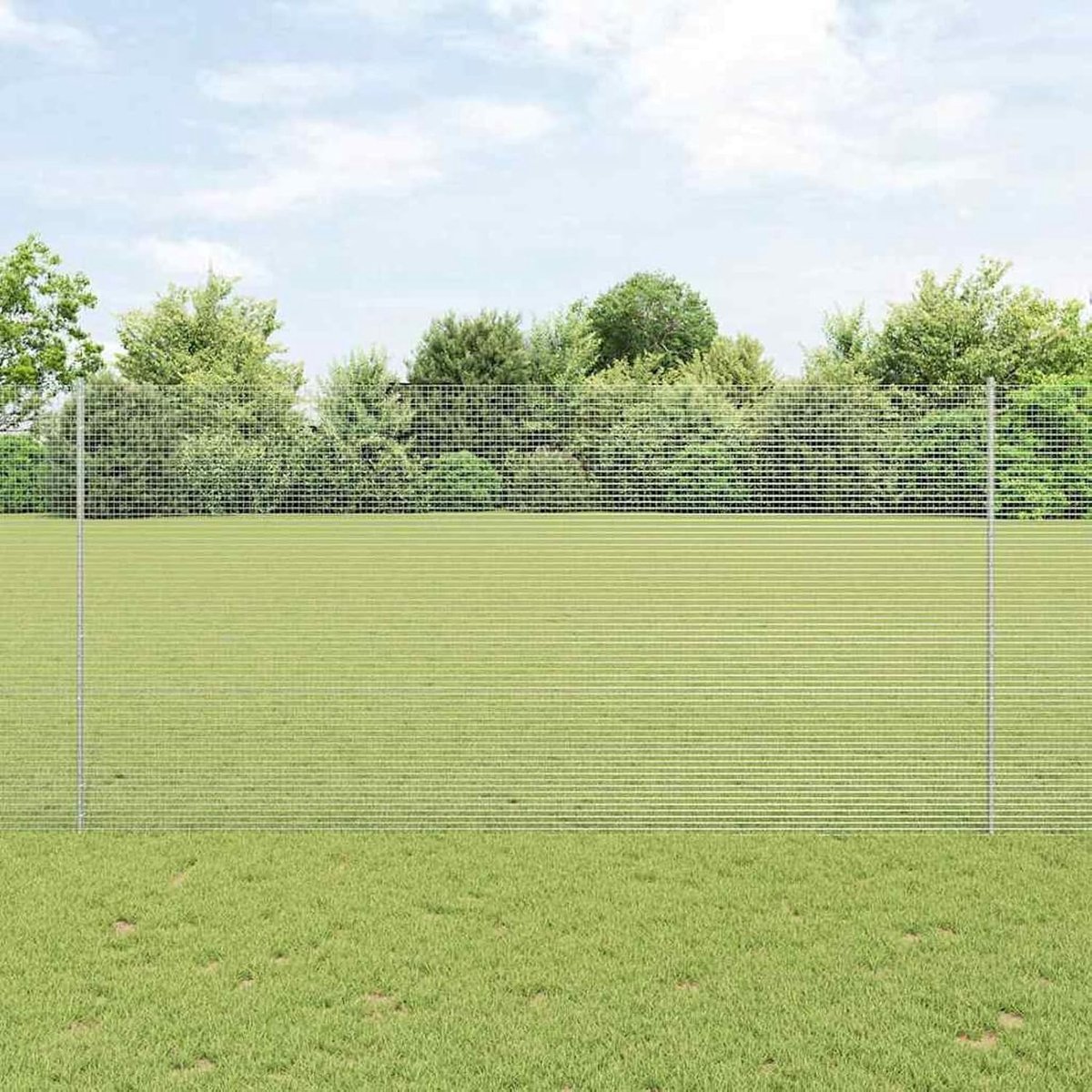 Tuinhek, set van 2 verzinkt staal, metalen palen voor draadhekken, tuinhek, kippenhok, wilgenhek, buitenbereik