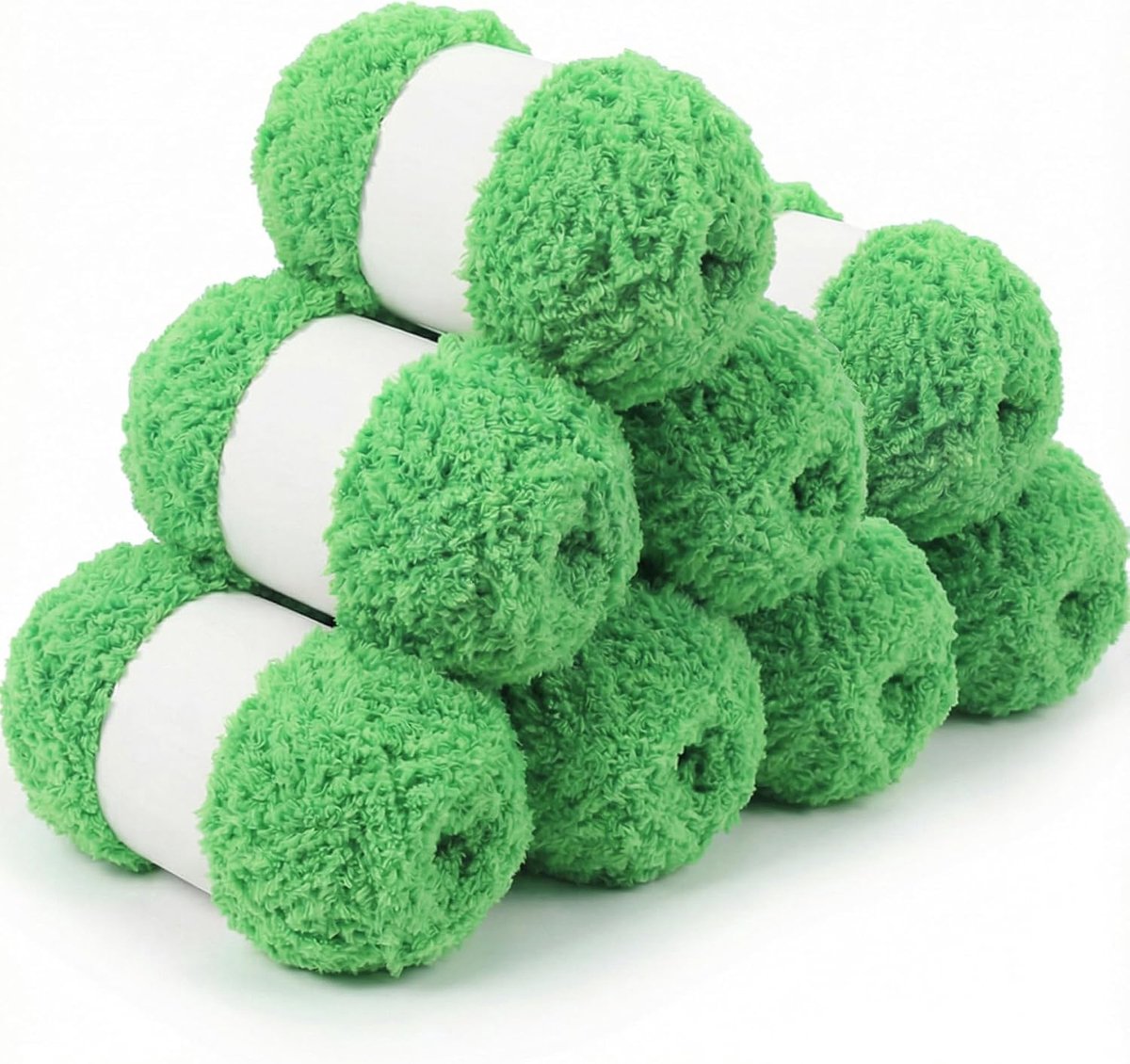 garen, set van 8 x 50 g, grof garen voor handbreien, dikke pluizige wol, zachte dikke wol voor gehaakte dekens, sjaals, hoeden, speelgoed, doe-het-zelf projecten (8 stuks