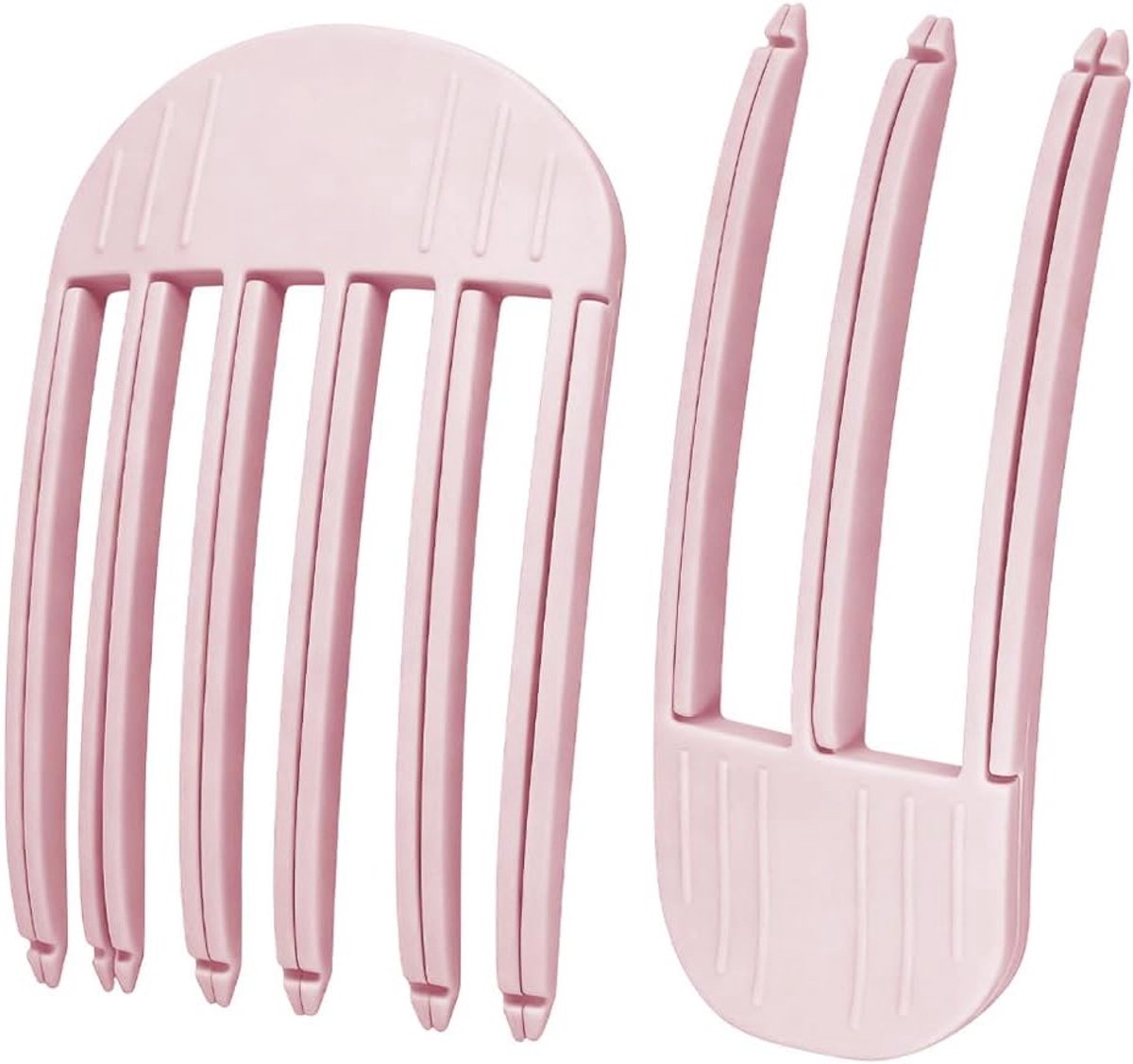 2 stuks volumeclips voor haar, naadloze haarclips voor haarwortels voor direct volume en pluizige stijl (roze)