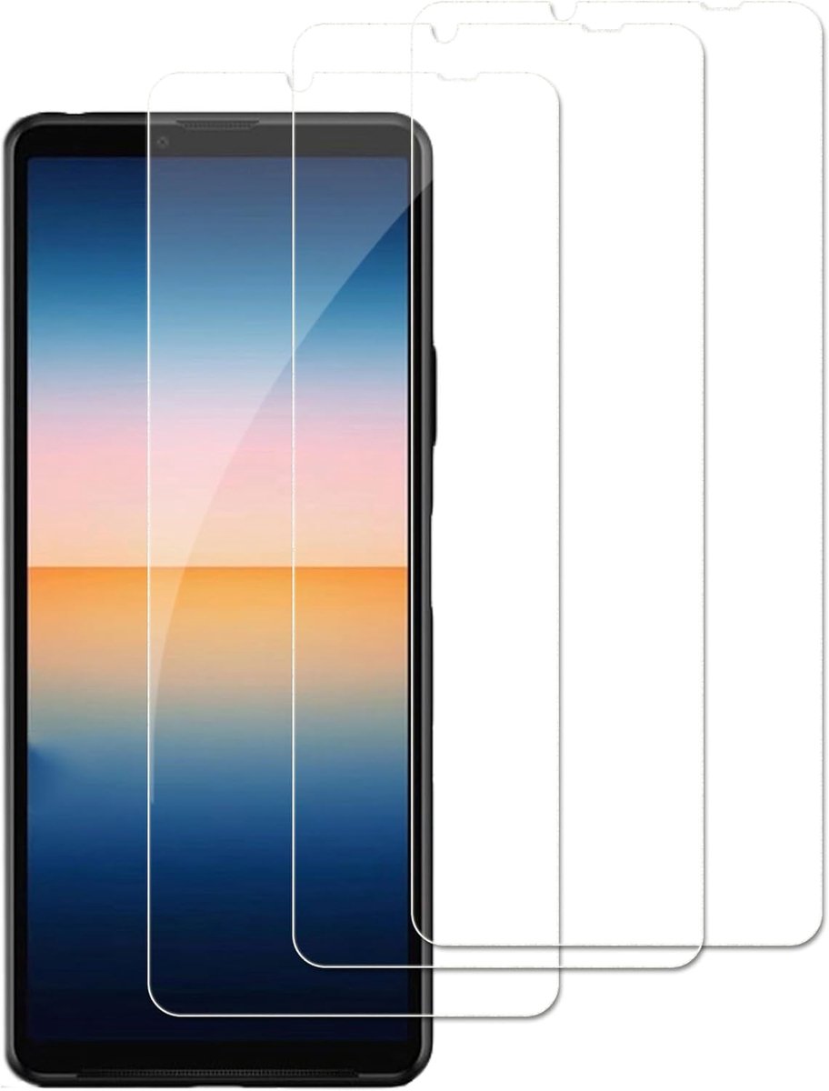 3 stuks displaybeschermfolie van gehard glas voor Sony Xperia 10 III 9H hardheid, extreem duurzame displaybeschermfolie van gehard glas