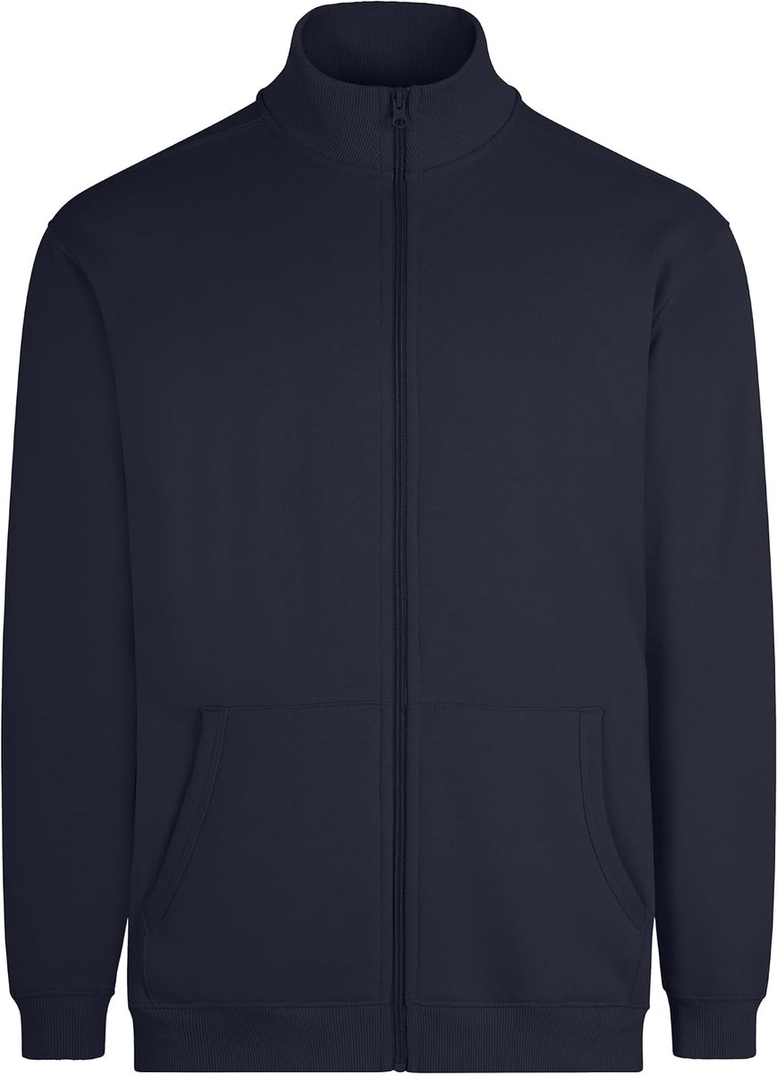 SZ270U Cooper, uniseks sweatshirt met ritssluiting, denimblauw, maat L, Denim Blauw, L