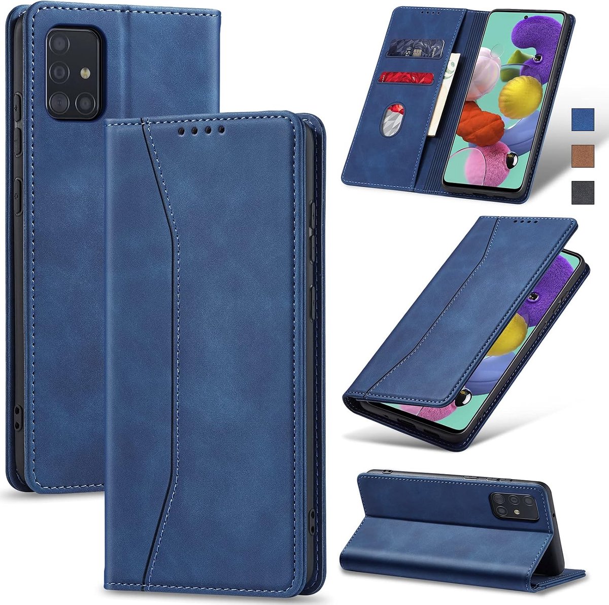 Hoesje voor Samsung Galaxy A51,Blauw