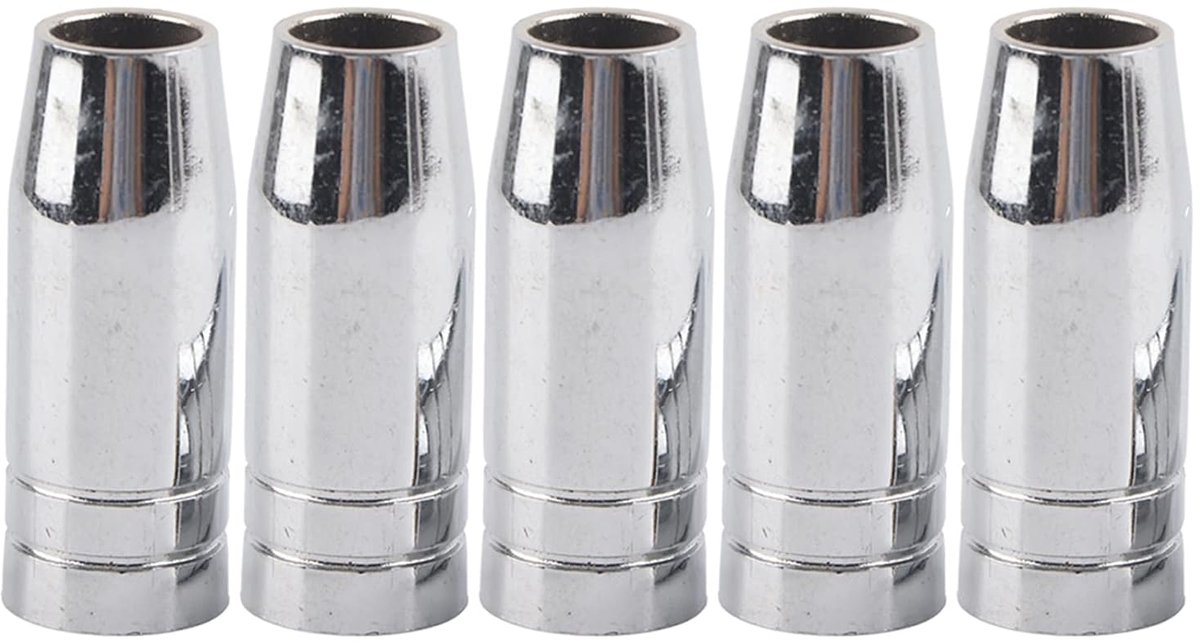 Gasmondstuk voor MIG MAG Lastoorts 15mm Galvanisch Koper 5 Stuks