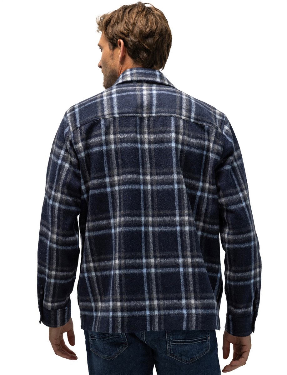 Overshirts State of Art donkerblauw geruit