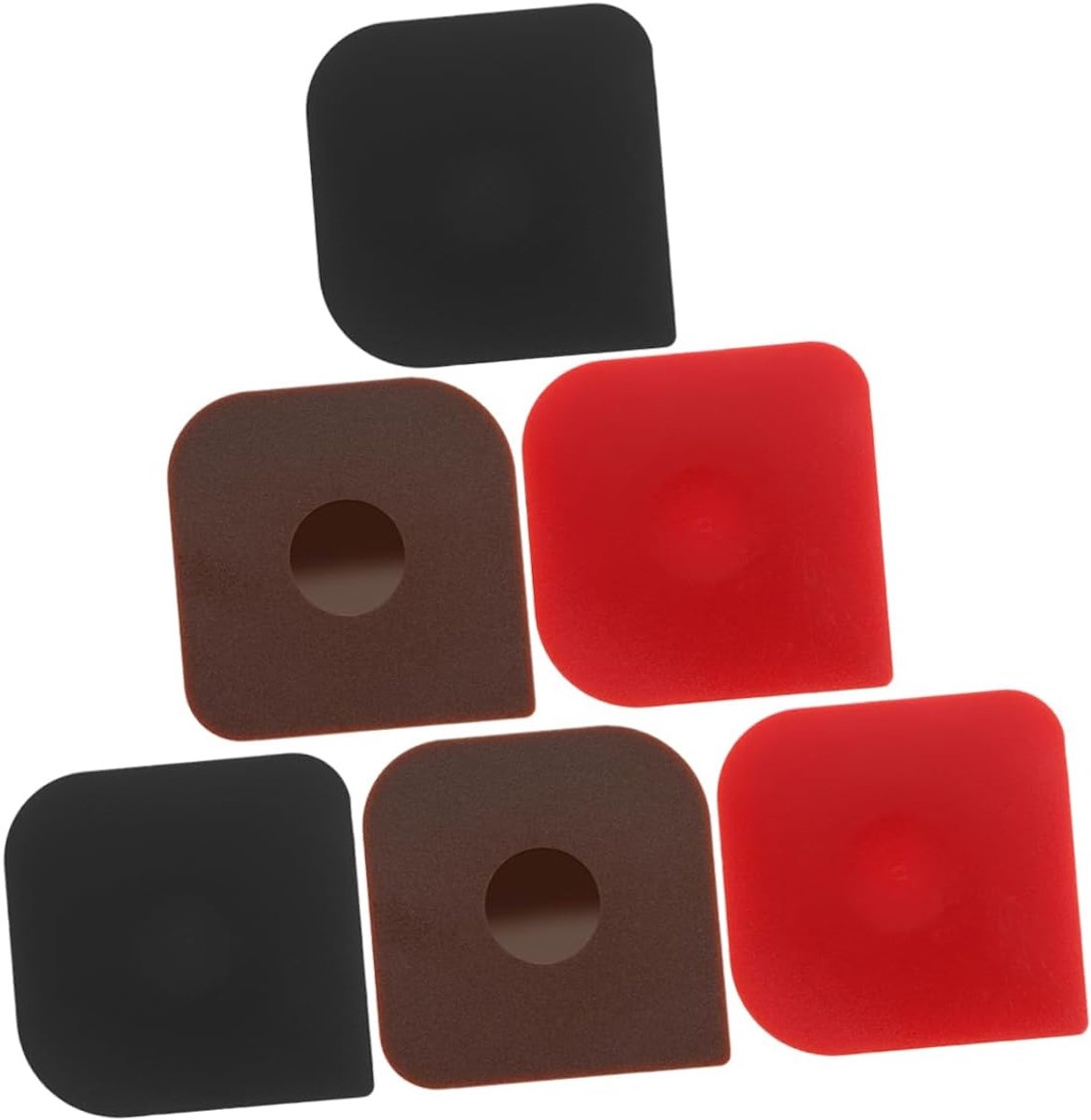 6 Stuks Multifunctionele Pan Scraper Tool voor Schoonmaken Krast voor Gietijzeren Pannen voor Brood Fondant