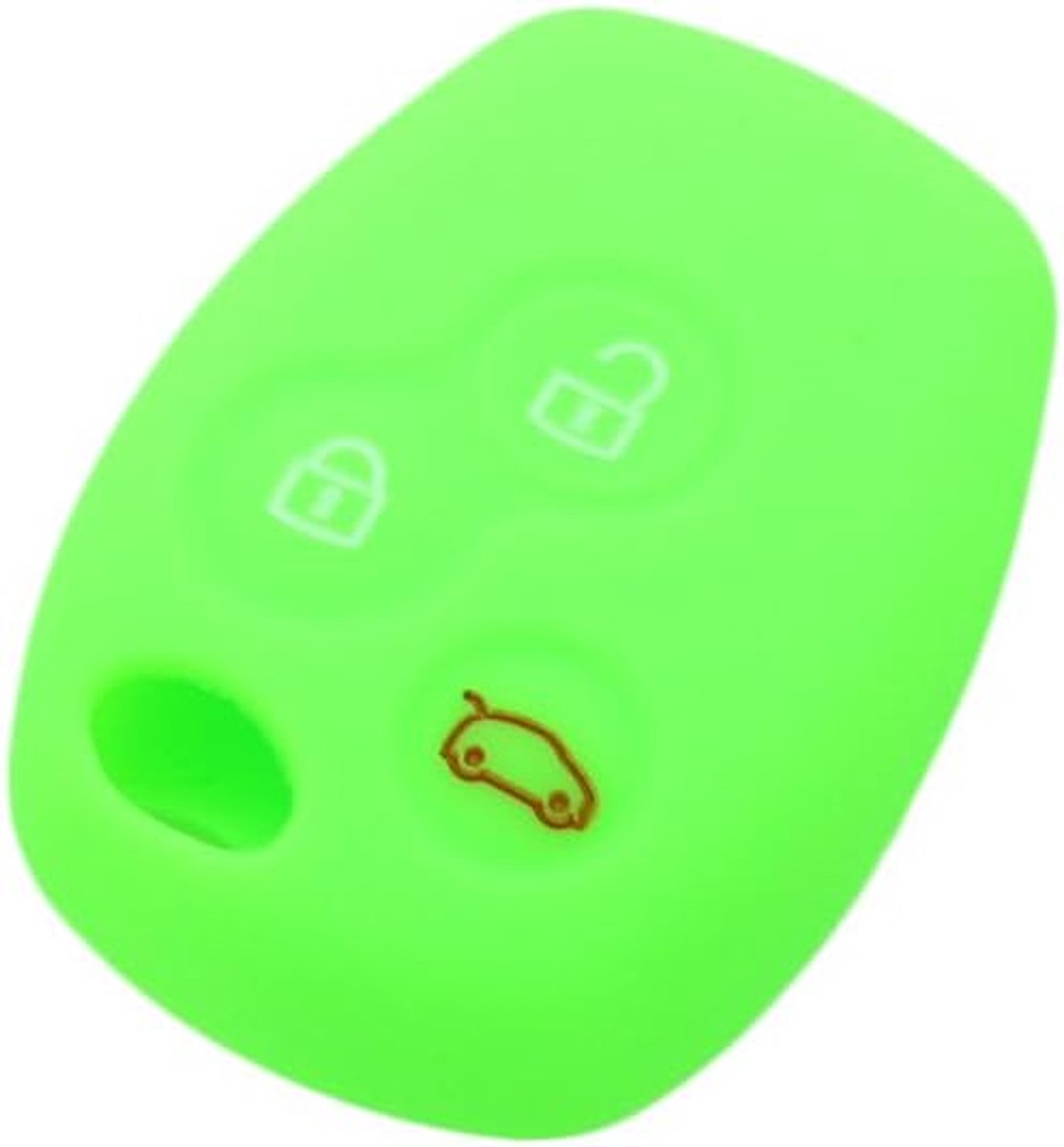 CV9300 siliconen hoes voor 3-knops afstandsbediening, autosleutel lichtgroen