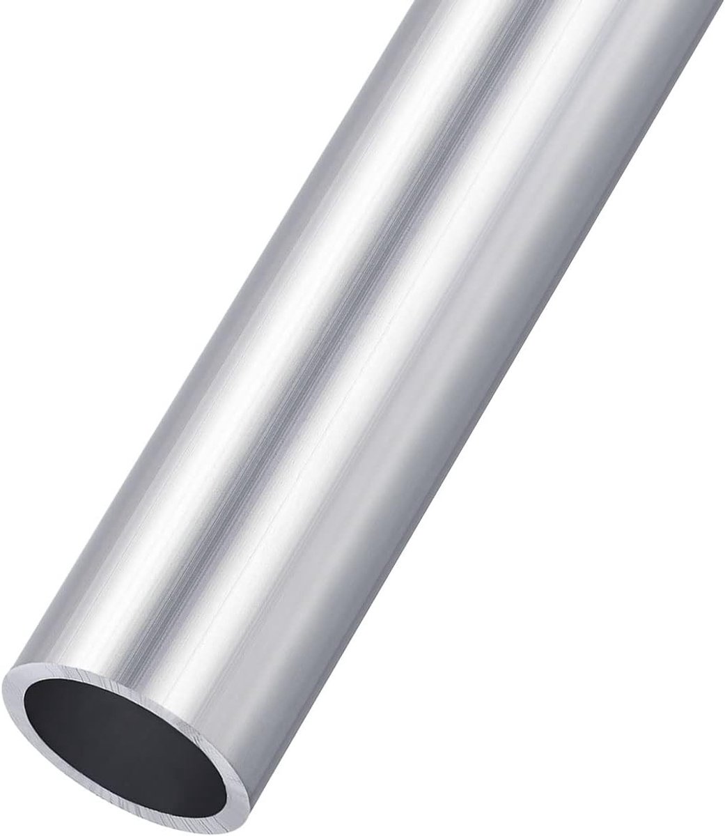 6063 Aluminium Tube 25 mm AD x 21 mm ID x 100 mm L, Ronde Aluminium Buis voor Meubels, DIY Projecten en Ambachten