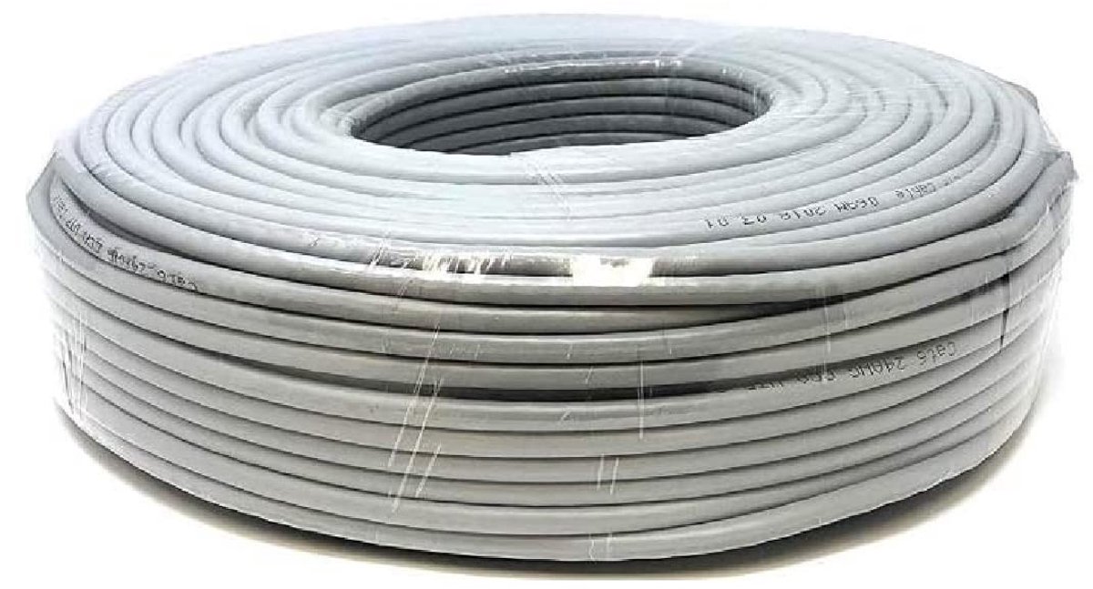 50m Ethernet-Netwerk Bulkkabel | CAT6, AWG24, CCA, FTP, Gigabit, 1000 Mbps