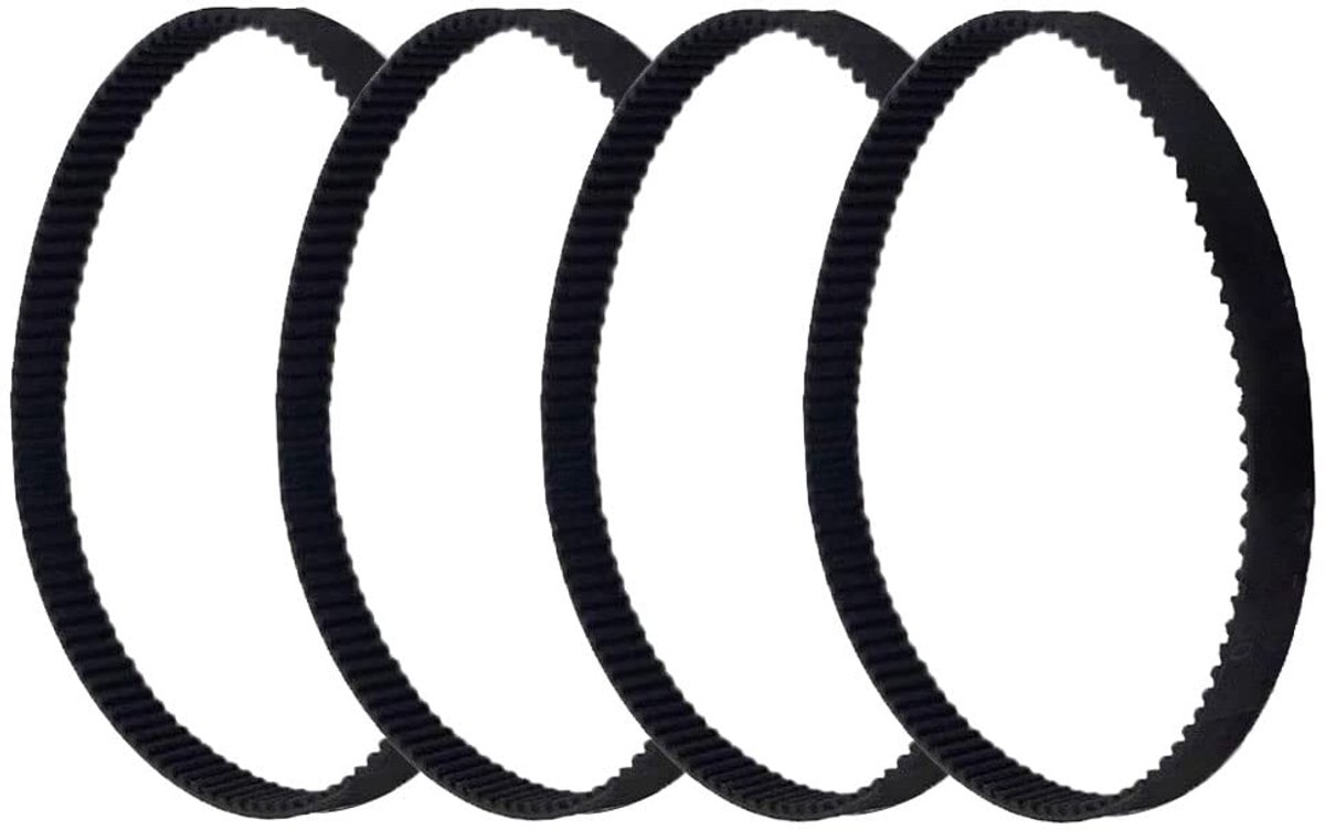 Tandriem met gesloten regelcirkel, rubber, 2GT, 6 mm, 3D-printeronderdelen, 616 mm, synchrone riem, deel - (4 stuks)
