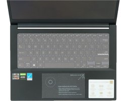 Toetsenbordbeschermer compatibel met ASUS Vivobook Pro 14 OLED K3400 M3401 14X M7400QC - Transparant