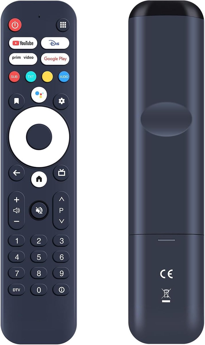 Vervangende afstandsbediening, compatibel met telesysteemdecoder voor T2 HD HEVC Main 10, digitale terrestrische televisie (DVB-T2)